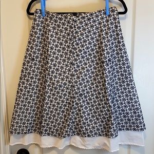 Autograph New York Flower Pattern Skirt
